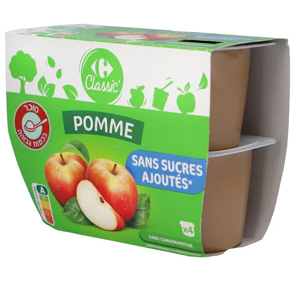 מחית תפוחי עץ ללא תו