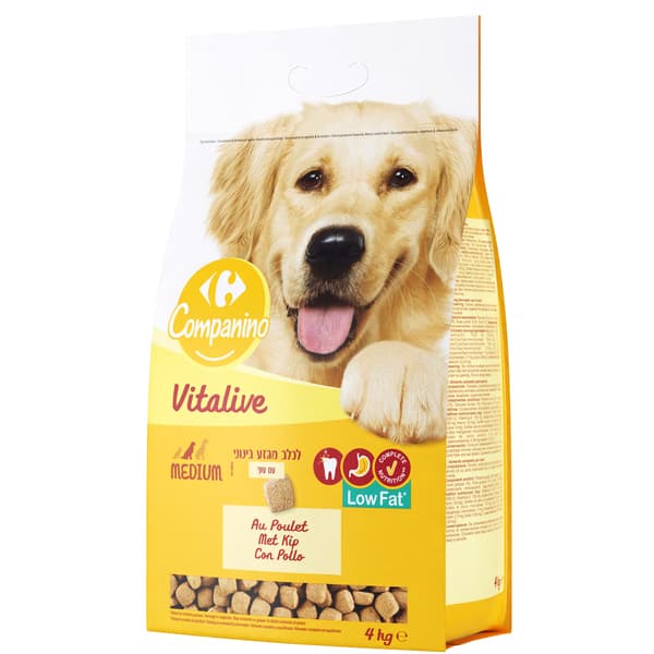 מזון יבש דל שומן לכל