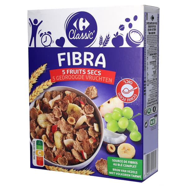 פיברה עם 5 פירות יבש