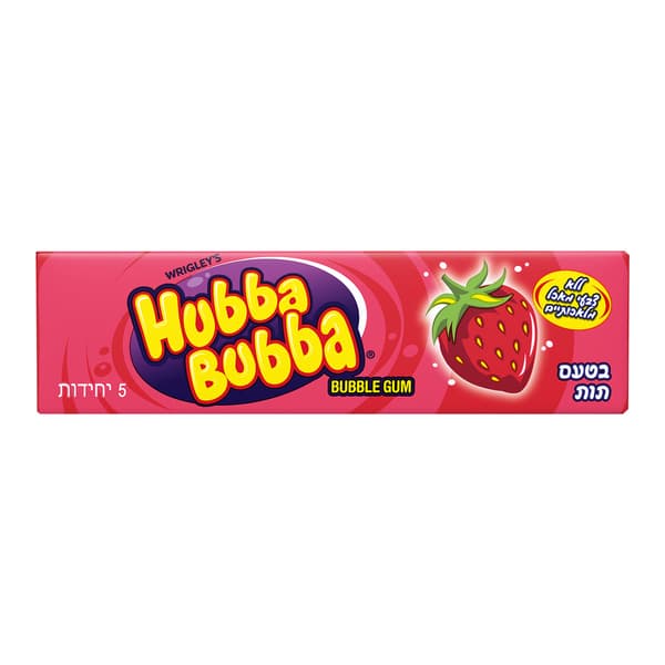 מסטיק הובה בובה Hubba Bubba בטעם תות