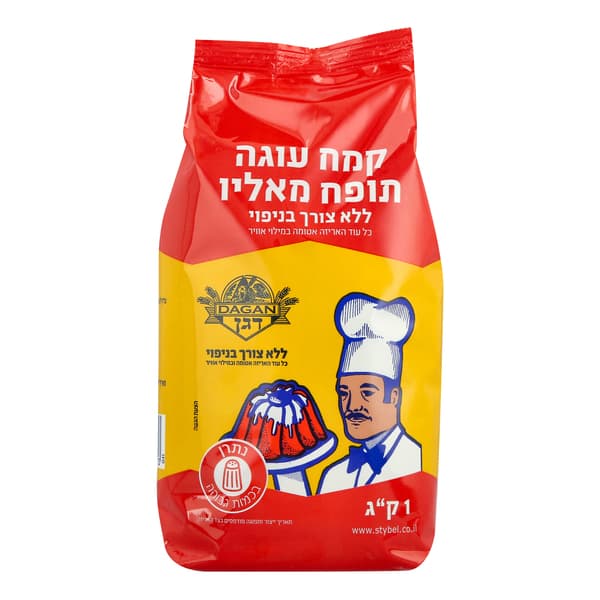 קמח עוגה תופח 1 ק"ג
