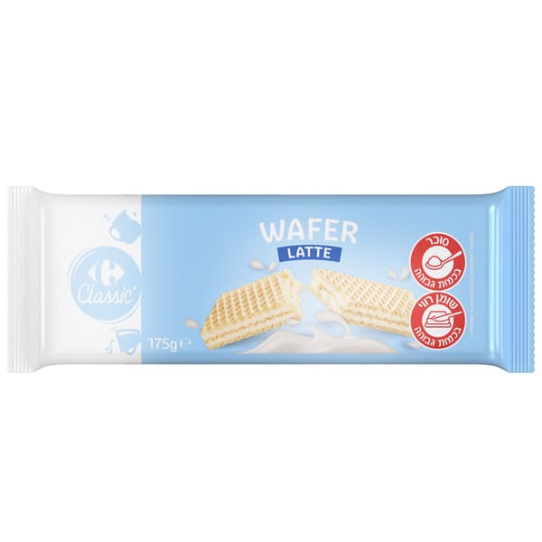 וופל במילוי קרם חלב