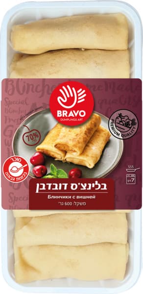 בלינצס במילוי דובדבן 600 גרם