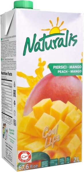 נקטר קל אפרסק מנגו 2 ליטר VITA NATURALIS