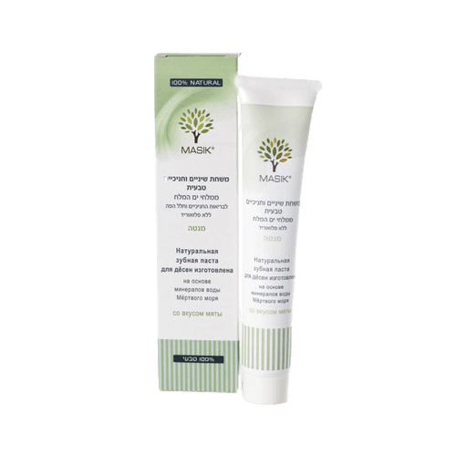 משחת שיניים וחניכיים טבעית | ממלחי ים המלח | לבריאות החניכיים וחלל הפה | מכיל 65 גרם | ללא פלואריד | מנטה