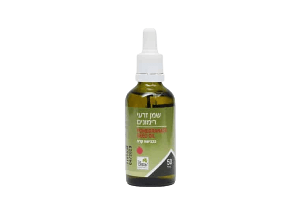 שמן זרעי רימונים | בכבישה קרה | מכיל 50 מל | כשר פרווה |