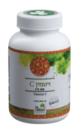 ויטמין C | במינון 500 | מכיל 100 כמוסות | פקעות ורדים וביופלבונואידים | תוסף תזונה | כשר פרווה
