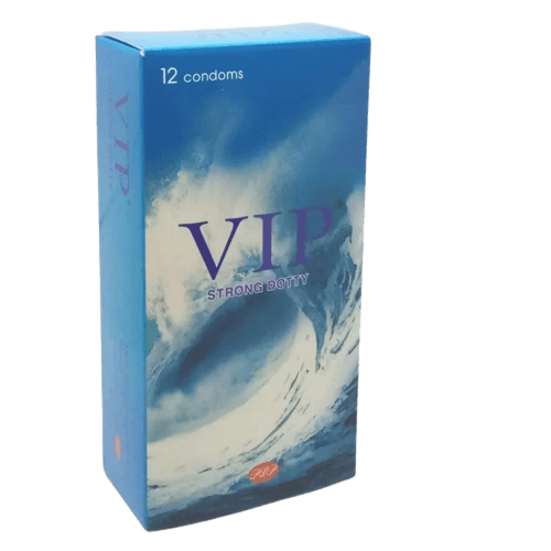 קונדומים | VIP | במרקם מנוקד | להעצמת התחושות | מכיל 12 יחידות