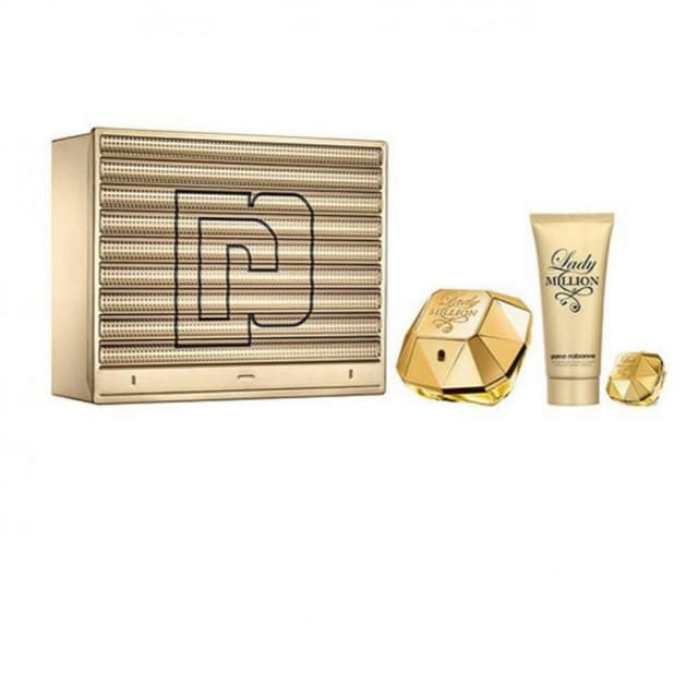 מארז לאישה פאקו רבאן PACO RABANNE LADY MILLION 80 ML EDP BODY LOTION MINI