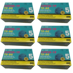 בדיקת אנטיגן מארז שישיה | בדיקה ביתית מהירה | לזיהוי נגיף הקורונה - COVID-19 | מבית ECOTEST | מכיל 5 בדיקות