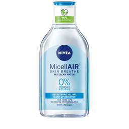 ניוואה | מים מיסלריים | להסרת איפור | פנים עיניים ושפתיים | מכיל 400 מל