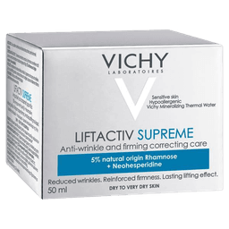 קרם פנים | ליום | ליפטאקטיב סופרים | לעור יבש | לטיפול אינטנסיבי בקמטים ומיצוק העור | מכיל 50 מל