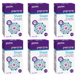 פרוביוטיק שייפ | מבצע שישיה | מכיל כמוסות 180 | זן פרוביוטי B420 | כשר חלבי | אלטמן