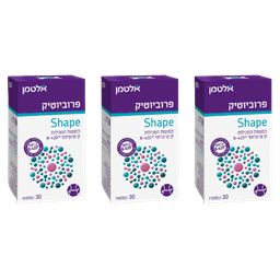 פרוביוטיק שייפ | מבצע שלישיה | מכיל כמוסות 90 | זן פרוביוטי B420 | כשר חלבי | אלטמן