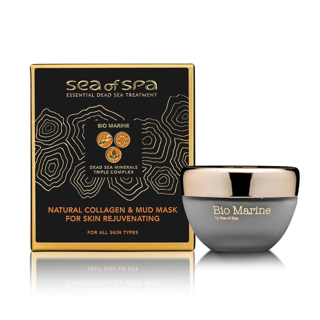 מסכת קולגן ובוץ טבעית לחידוש העור Bio Marine | לכל סוגי העור | 50 מל | sea of spa