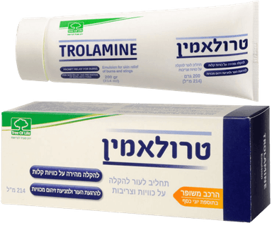טרולאמין | תחליב לעור להקלה על כוויות וצריבות | 3OL