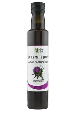 שמן זרעי גדילן בכבישה קרה מכיל 250 מל