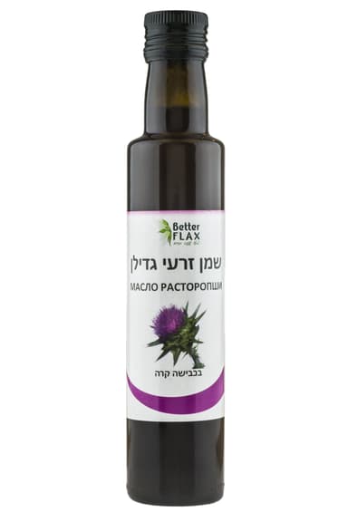 שמן זרעי גדילן בכבישה קרה מכיל 250 מל