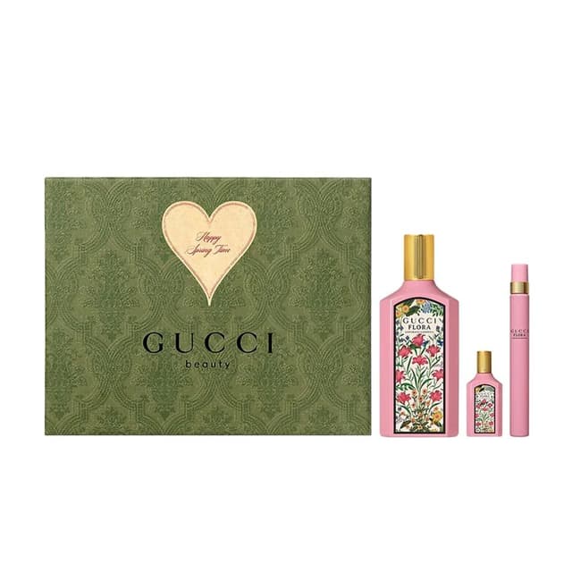 מארז לאישה גוצי GUCCI GORGEOUS GARDENIA SET 100 ML EDP 5ML EDP 10ML EDP