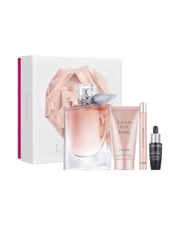 מארז לאישה לנקום LANCOME LA VIE EST BELLE 100 ML EDP 10 ML SERUM BODY LOTION 50 ML