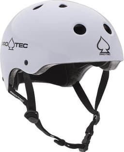 קסדת בוגרים פרוטק דגם קלאסיק לבן מבריק PRO-TEC - PRO-TEC - קסדות