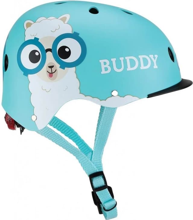 קסדת ילדים גלובר דגם אליט עם תאורה וסגירת מגנט טורקיז למה