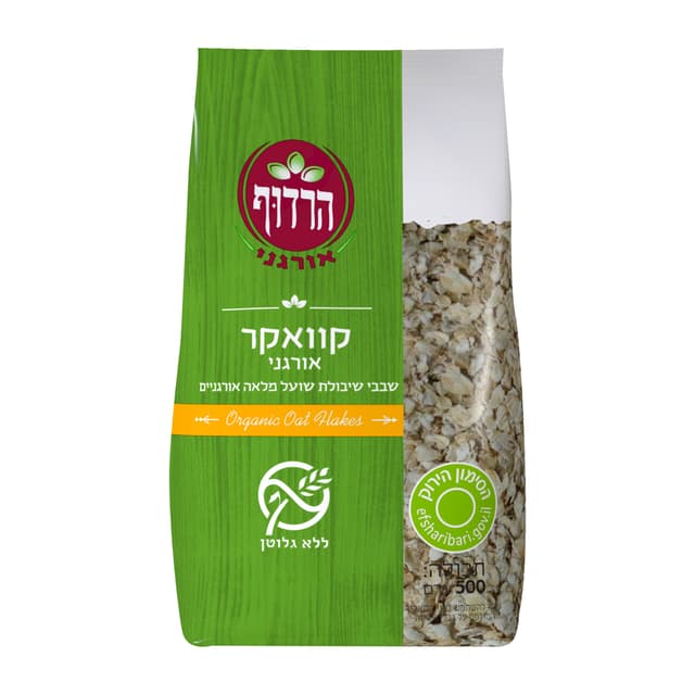 קוואקר לל"ג אורגני הרדוף 500 גרם