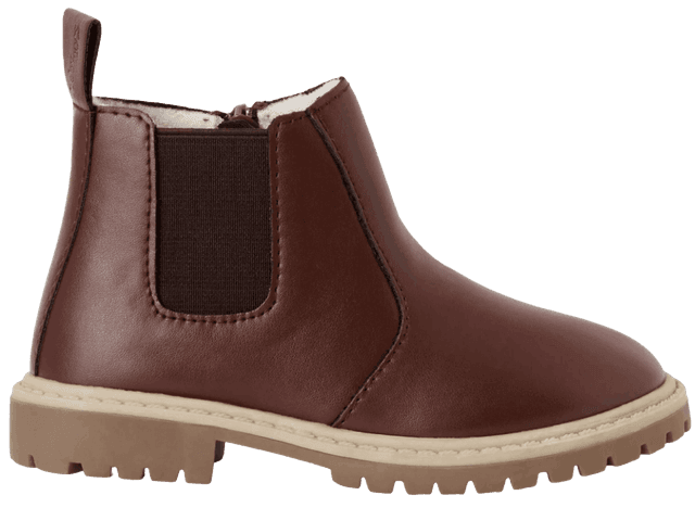 מגפונים לילדים בייבי מוקס Baby mocs צבע חום כהה