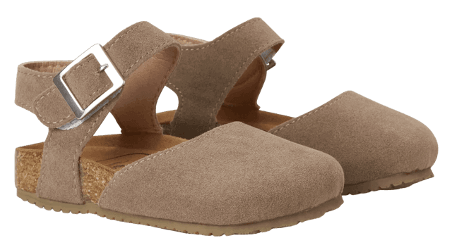 נעלי בובה של בייבי מוקס Baby mocs צבע בז