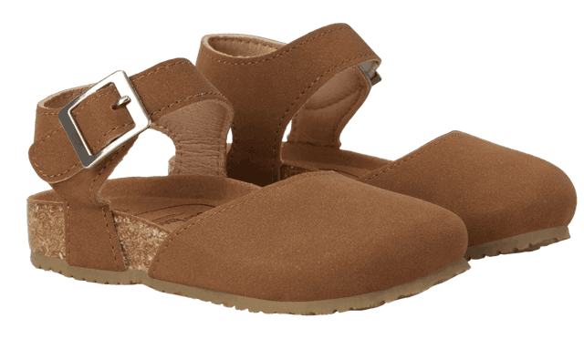 נעלי בובה של בייבי מוקס Baby mocs צבע חום כהה