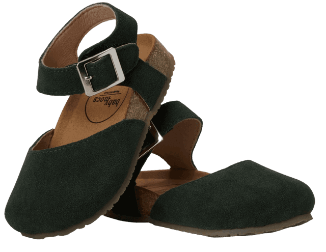 נעלי בובה של בייבי מוקס Baby mocs צבע ירוק