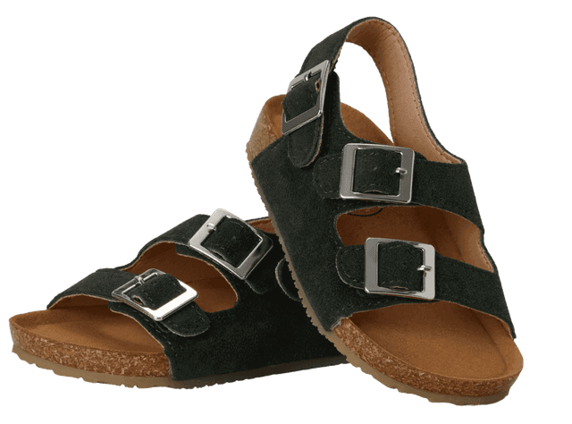 סנדל תנכי דמוי זמש לילדים בייבי מוקס Baby Mocs צבע ירוק