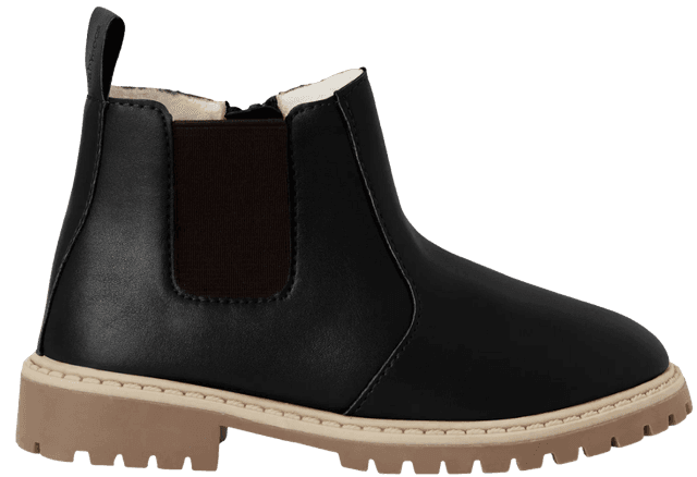 מגפונים לילדים בייבי מוקס Baby mocs צבע שחור