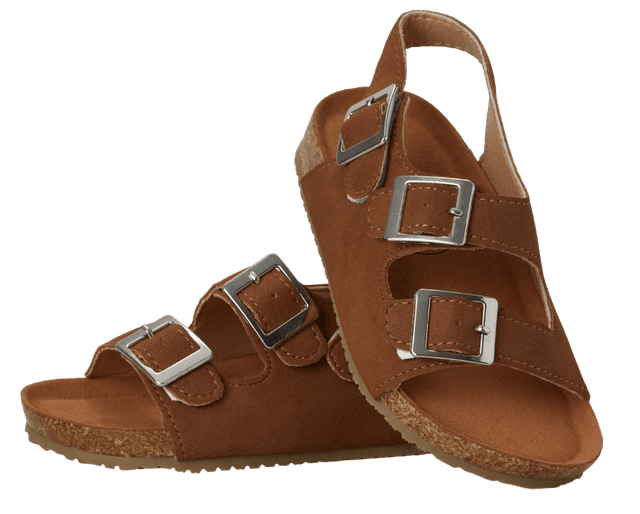 סנדל תנכי דמוי זמש לילדים בייבי מוקס Baby Mocs צבע חום בהיר