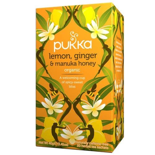 חליטת תה לימון גינגר ודבש מנוקה