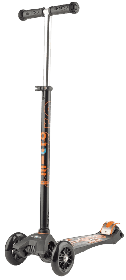 קורקינט לילדים 3 גלגלים Maxi Micro Deluxe שחור - כתום