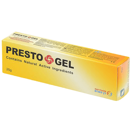 פרסטו גל | מכיל 25 גרם | מכיל רכיבים פעילים טבעיים | מתאים לגברים ולנשים | דן פארם | Dan Pharm