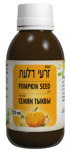 שמן זרעי דלעת | טבעי | בכבישה קרה | מכיל 125 מל | ללא בישום | דן פארם | Dan Pharm