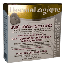 מסכת בד | ביו-צלולוז לפנים | מכיל 180 מל | לכל סוגי העור | דן פארם | Dan Pharm