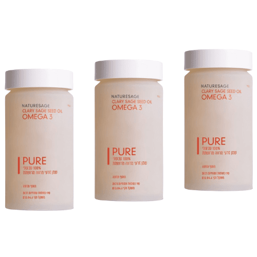 מבצע שלישיה | אומגה 3 | משמן מרווה מרושתת | מכיל 270 כמוסות | נייטשרסייג