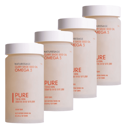 מבצע רבעיה | אומגה 3 | משמן מרווה מרושתת | מכיל 360 כמוסות | נייטשרסייג