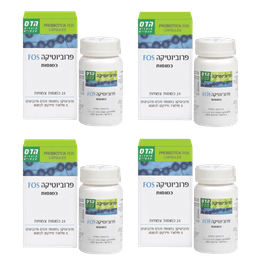 פרוביוטיקה FOS כמוסות | 96 כמוסות צמחיות | בתוספת סיבים פרהביוטיים | מבצע רביעייה | פלוריש הדס | Floris Hadas