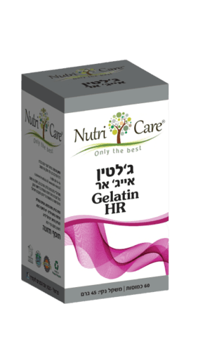 גלטין אייג אר | מכיל 60 כמוסות | תוסף תזונה | נוטרי קר | Nutri Care