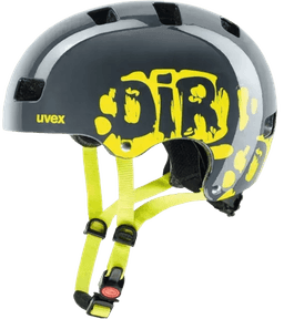 קסדה לאופניים UVEX KID 3 | צבע אפור צהוב