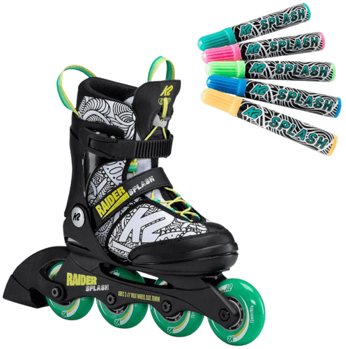 רולר בליידס מתכוונן לילדים | K2 RAIDER SPLASH - K2 - רולרבליידס מתכונן לילדים