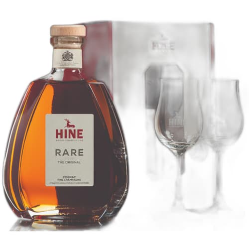מארז HINE RARE VSOP + זוג כוסות