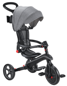 אופני איזון משולבים עם תלת אופן ועגלה לילדים קטנים | צבע אפור | Globber EXPLORER FOLDABLE 4in1 גלובר - GLOBBER - אופני איזון גיל 2+