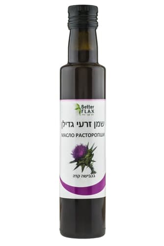 שמן זרעי גדילן | בכבישה קרה | מכיל 250 מל