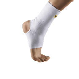 מגן קרסול אלסטי איכותי נעים למגע מתאים לשימוש יומיומי המסייע בהקלה בכאבים והורדת נפיחות בקרסול | צבע לבן |מידה L אוריאל | URIEL