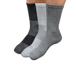 זוג גרבי חורף לסוכרתיים אנטי בקטריאליים להקלה על לחץ הדם בצבע אפור | מידה 43-46 | אוריאל | URIEL